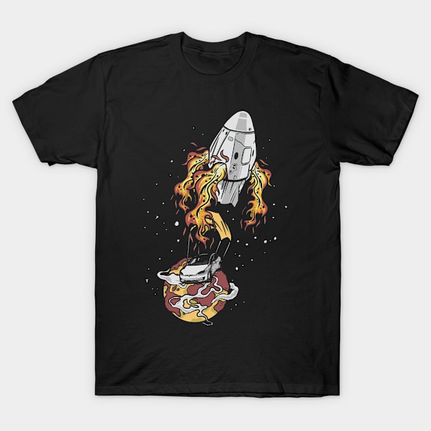 Cool Space Rocket Launch T-Shirt by BamBam